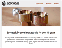 Tablet Screenshot of barrinut.com.au